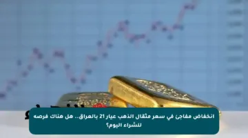 انخفاض مفاجئ في سعر مثقال الذهب عيار 21 بالعراق.. هل هناك فرصة للشراء اليوم؟